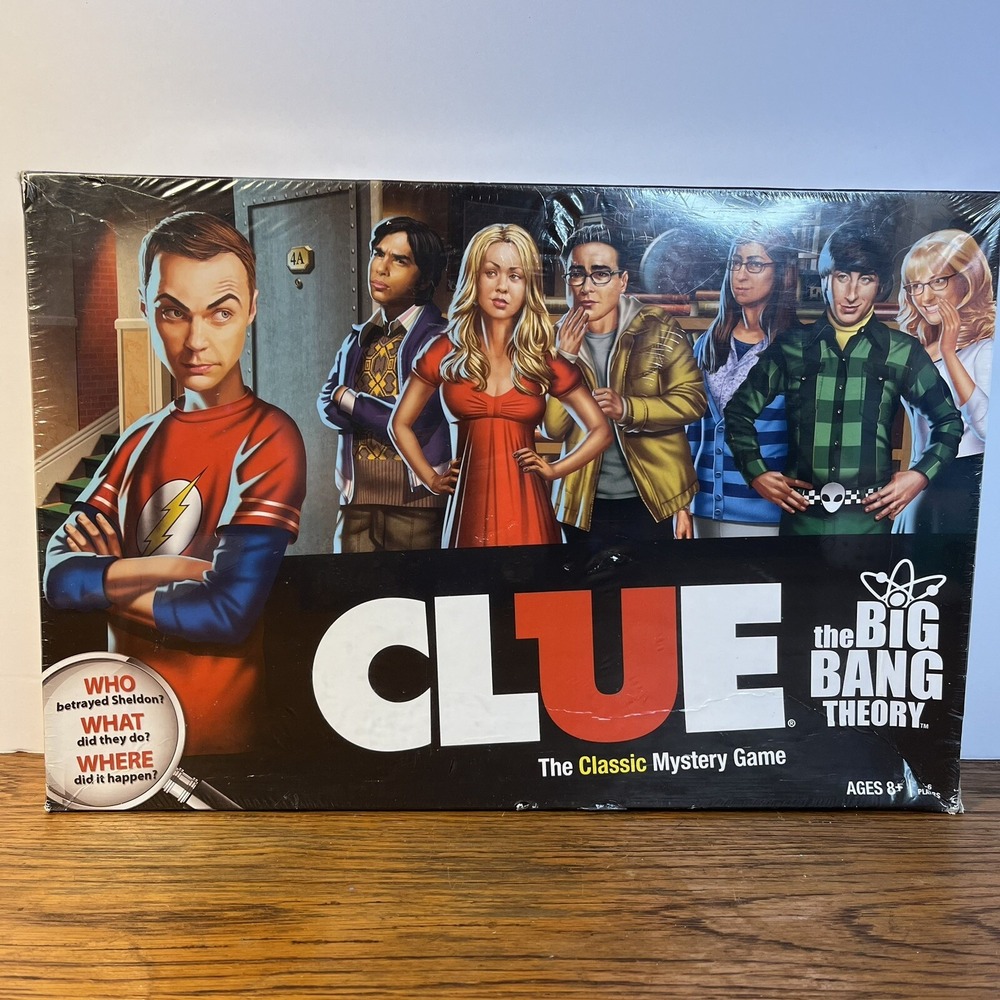 CLUE The Big Bang Theory Edition 2013 Classic Mystery Game New Factory Sealed